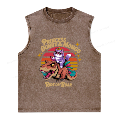 Pagewings Princess Donut & Mongo Washed Tank Top