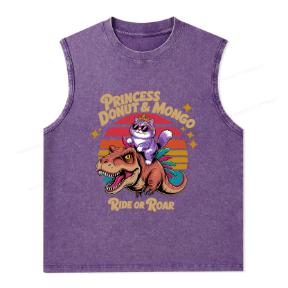 Pagewings Princess Donut & Mongo Washed Tank Top
