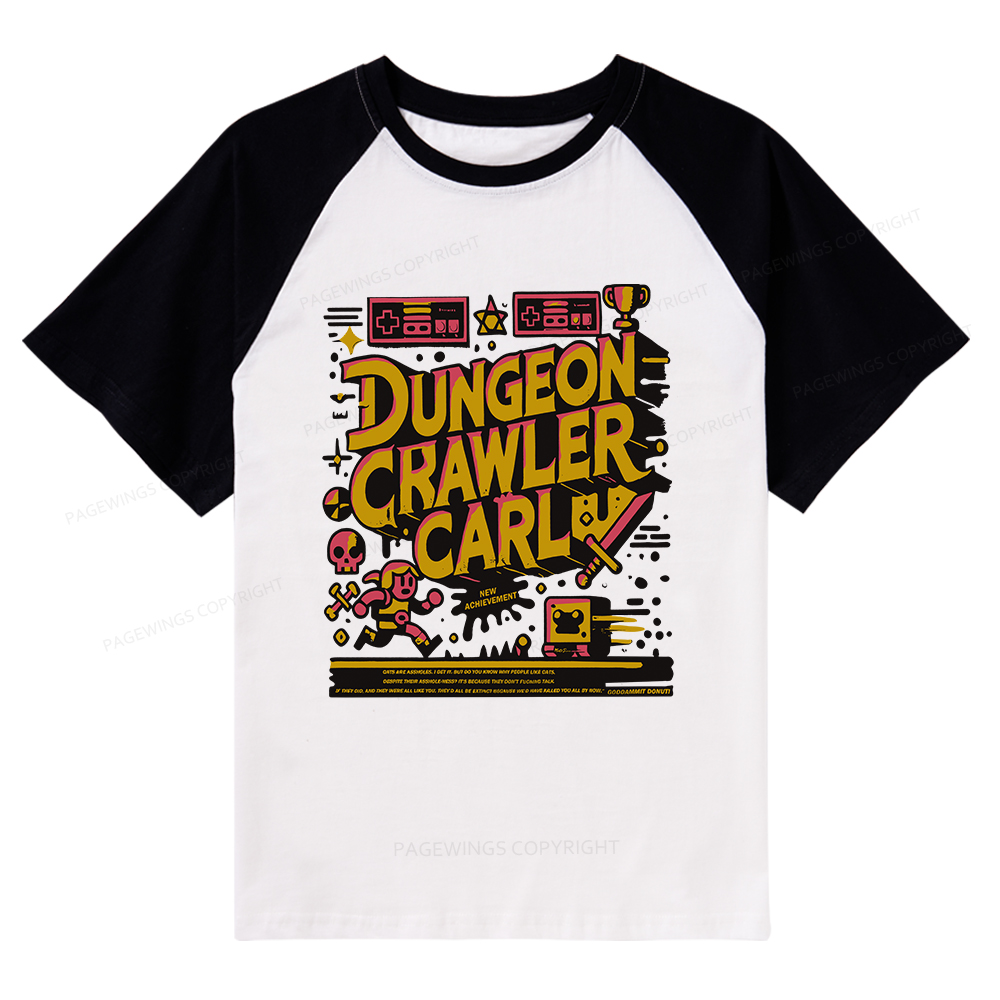 Pagewings Book New Achievement Raglan T-shirt