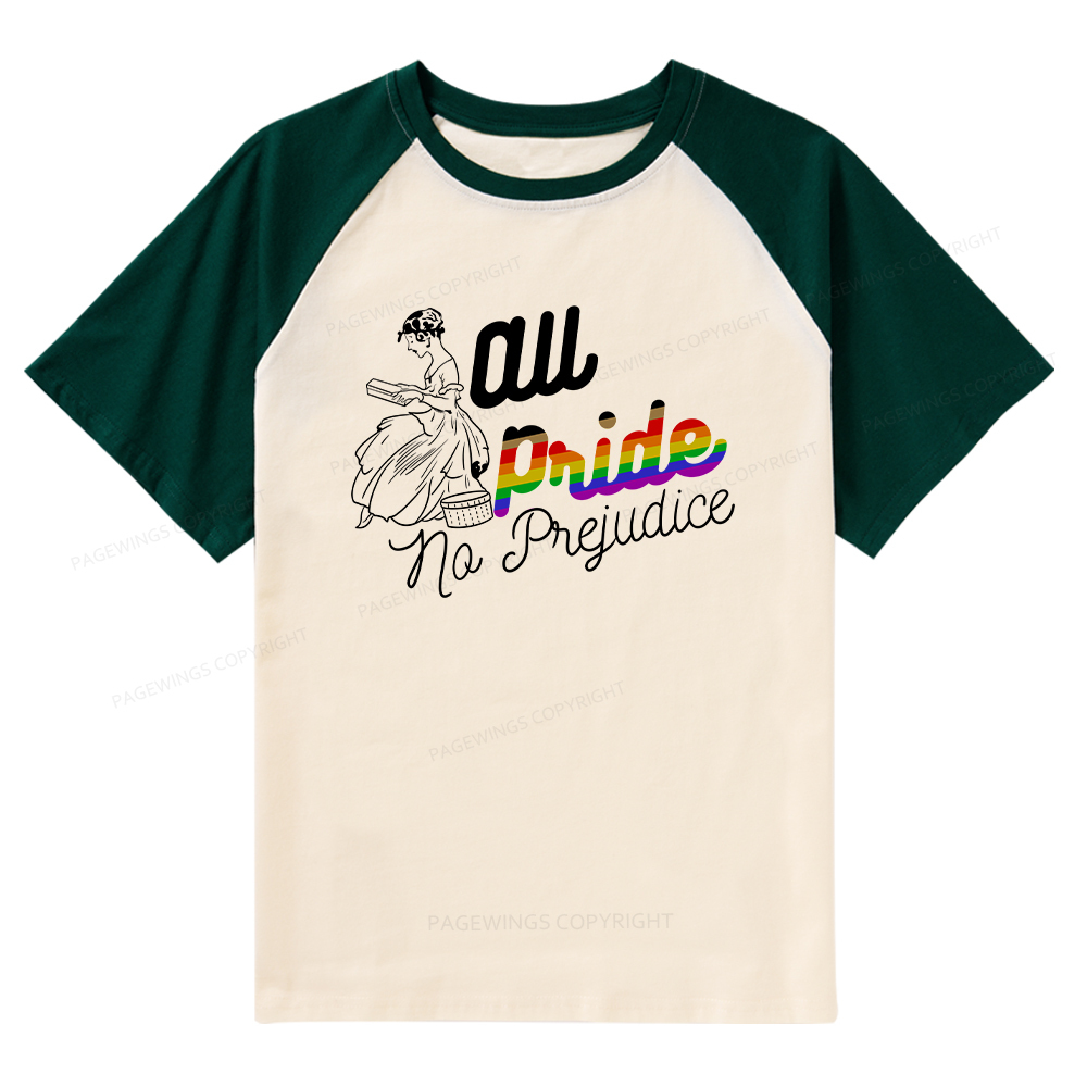Pagewings All Pride No Prejudice Raglan T-shirt