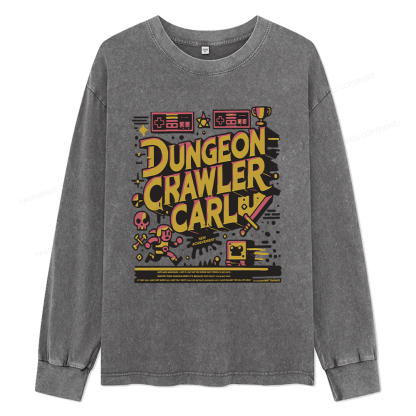 Pagewings Book New Achievement Unisex Washed Long Sleeve T-shirt