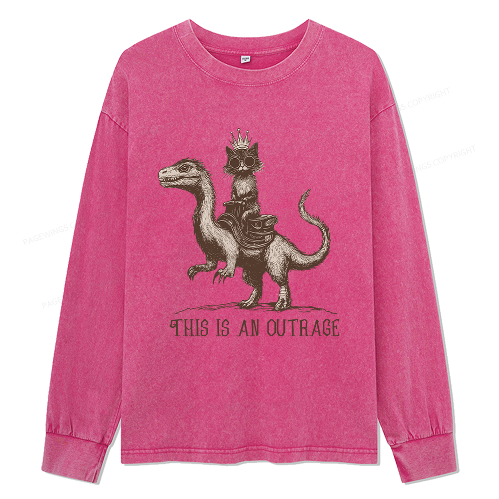 Pagewings Princess Donut Unisex Washed Long Sleeve T-shirt