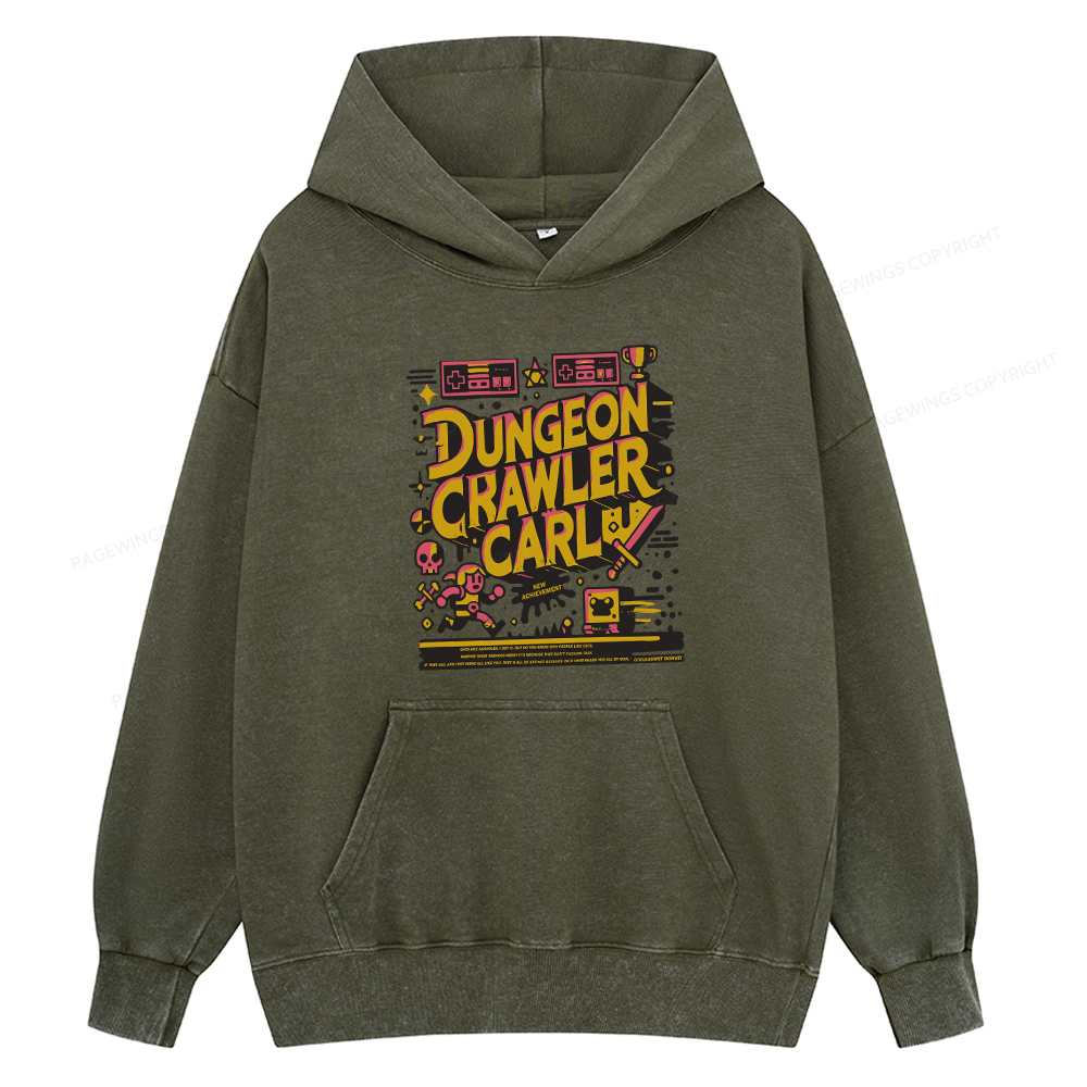 Pagewing Book New Achievement Unisex Washed Hoodie