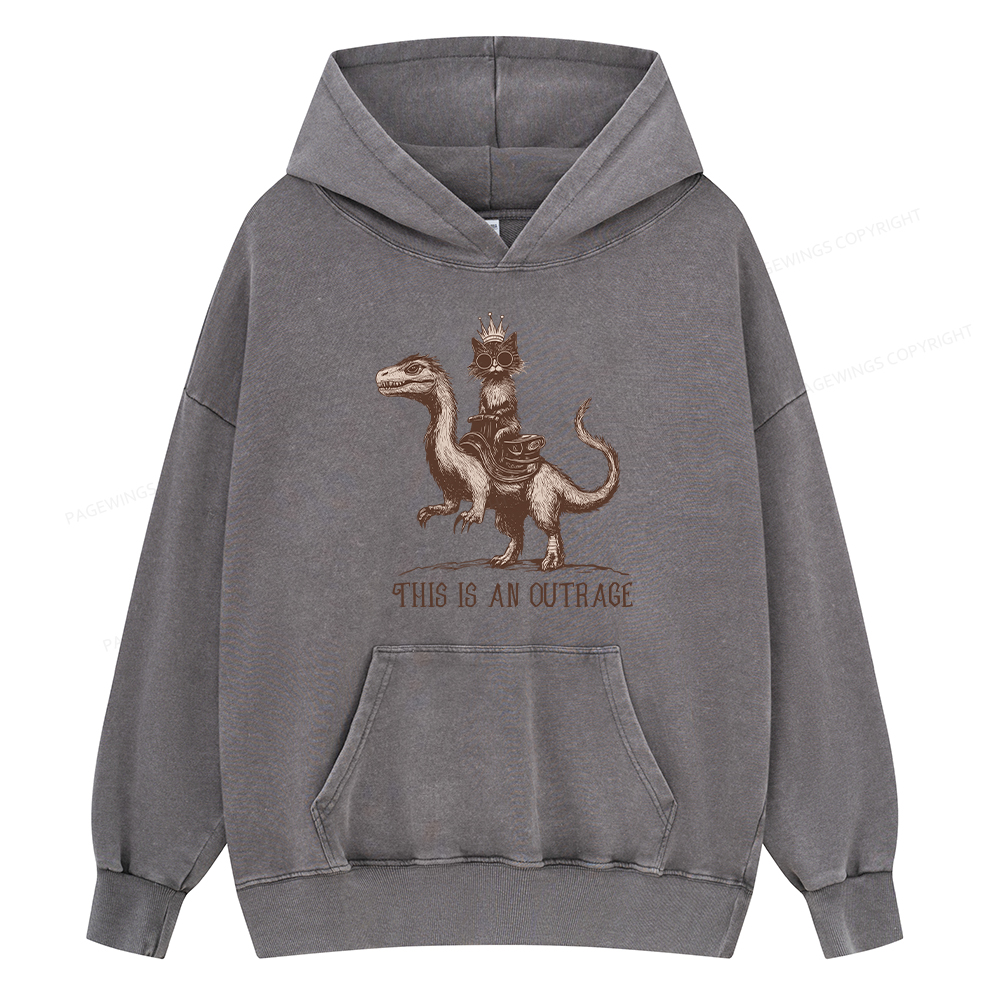 Pagewing Princess Donut Unisex Washed Hoodie