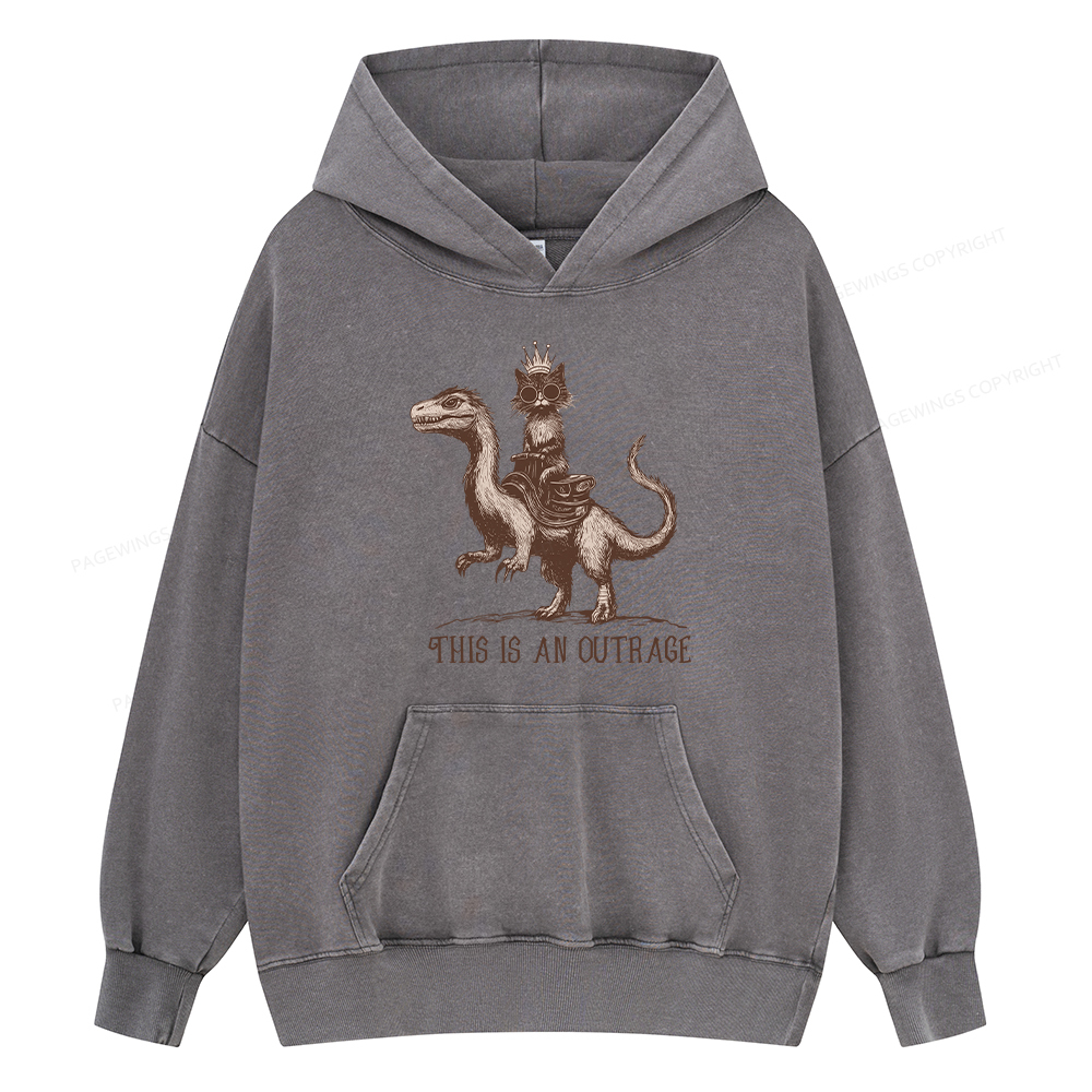 Pagewing Princess Donut Unisex Washed Hoodie