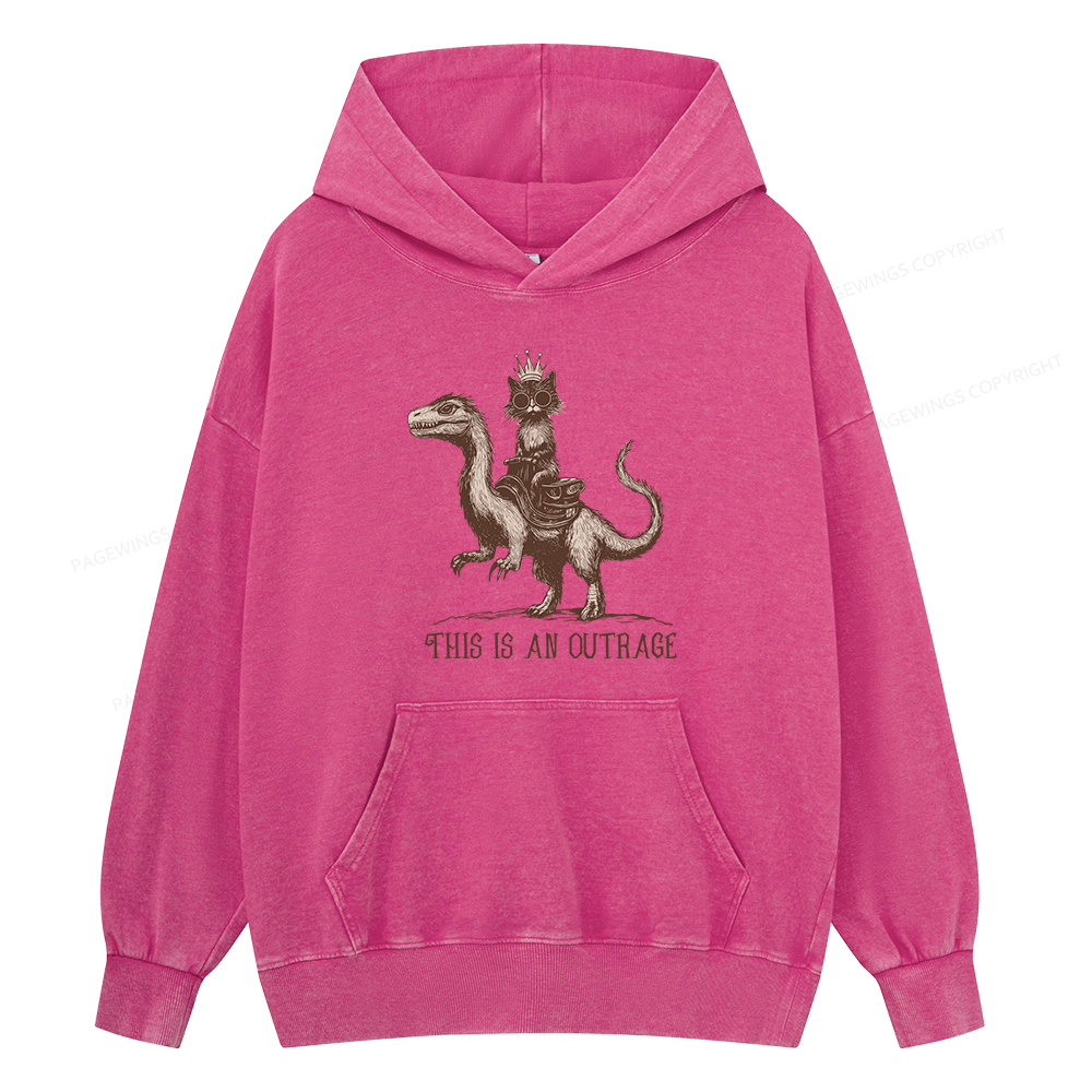 Pagewing Princess Donut Unisex Washed Hoodie