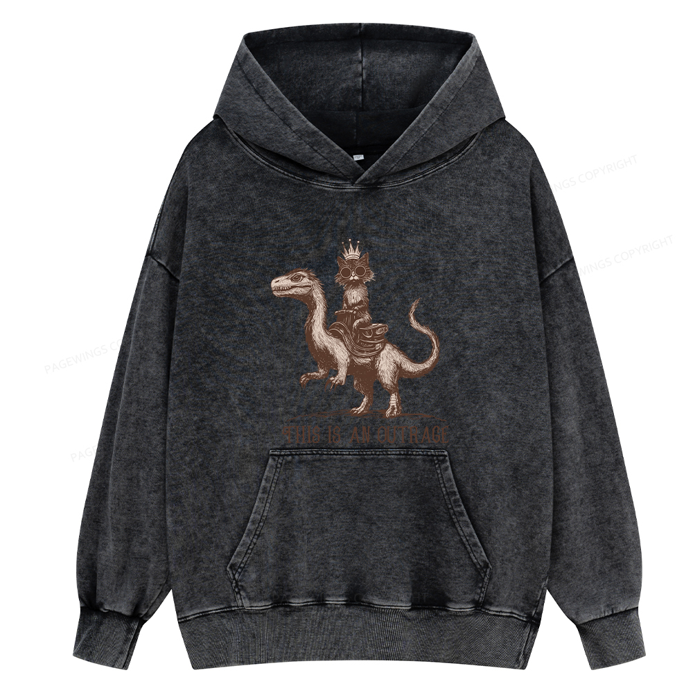 Pagewing Princess Donut Unisex Washed Hoodie