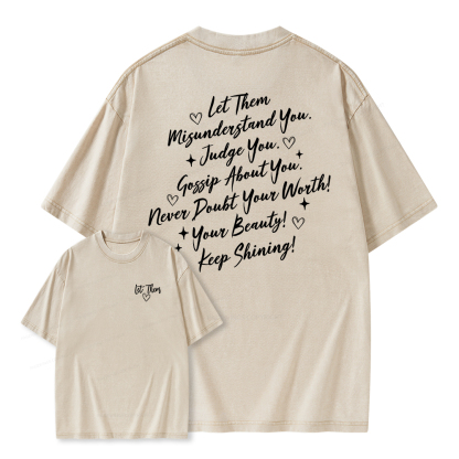 Pagewings Let Them Unisex Washed T-shirt