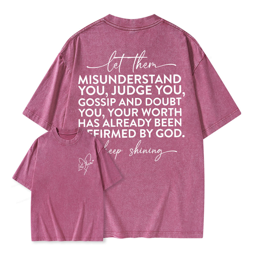 Pagewings Let Them Unisex Washed T-shirt