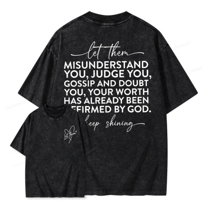 Pagewings Let Them Unisex Washed T-shirt