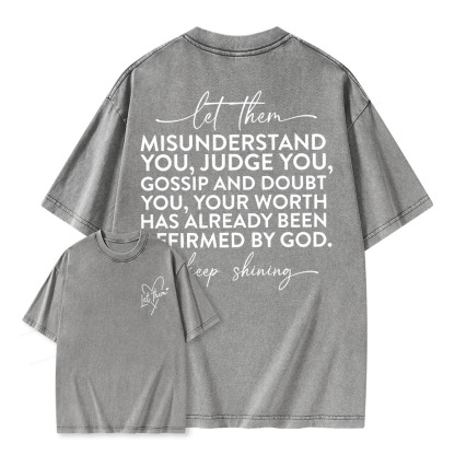 Pagewings Let Them Unisex Washed T-shirt