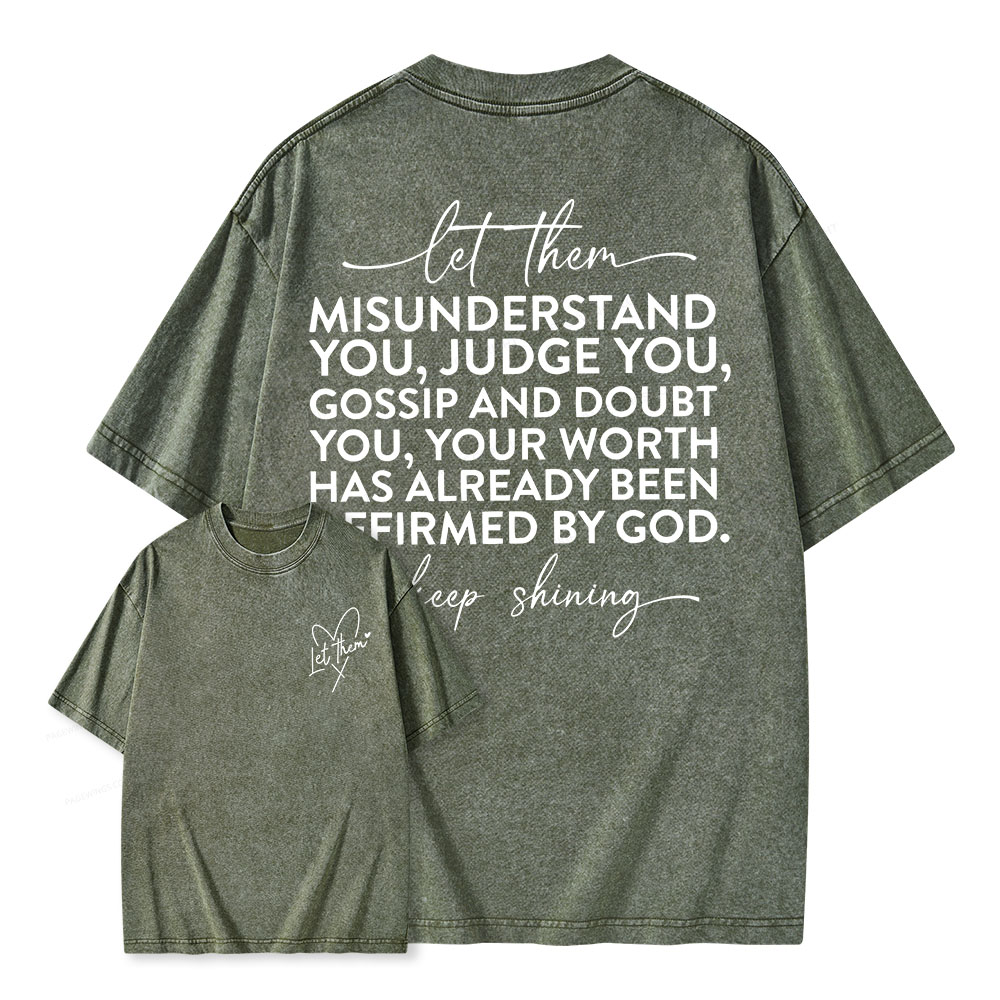 Pagewings Let Them Unisex Washed T-shirt