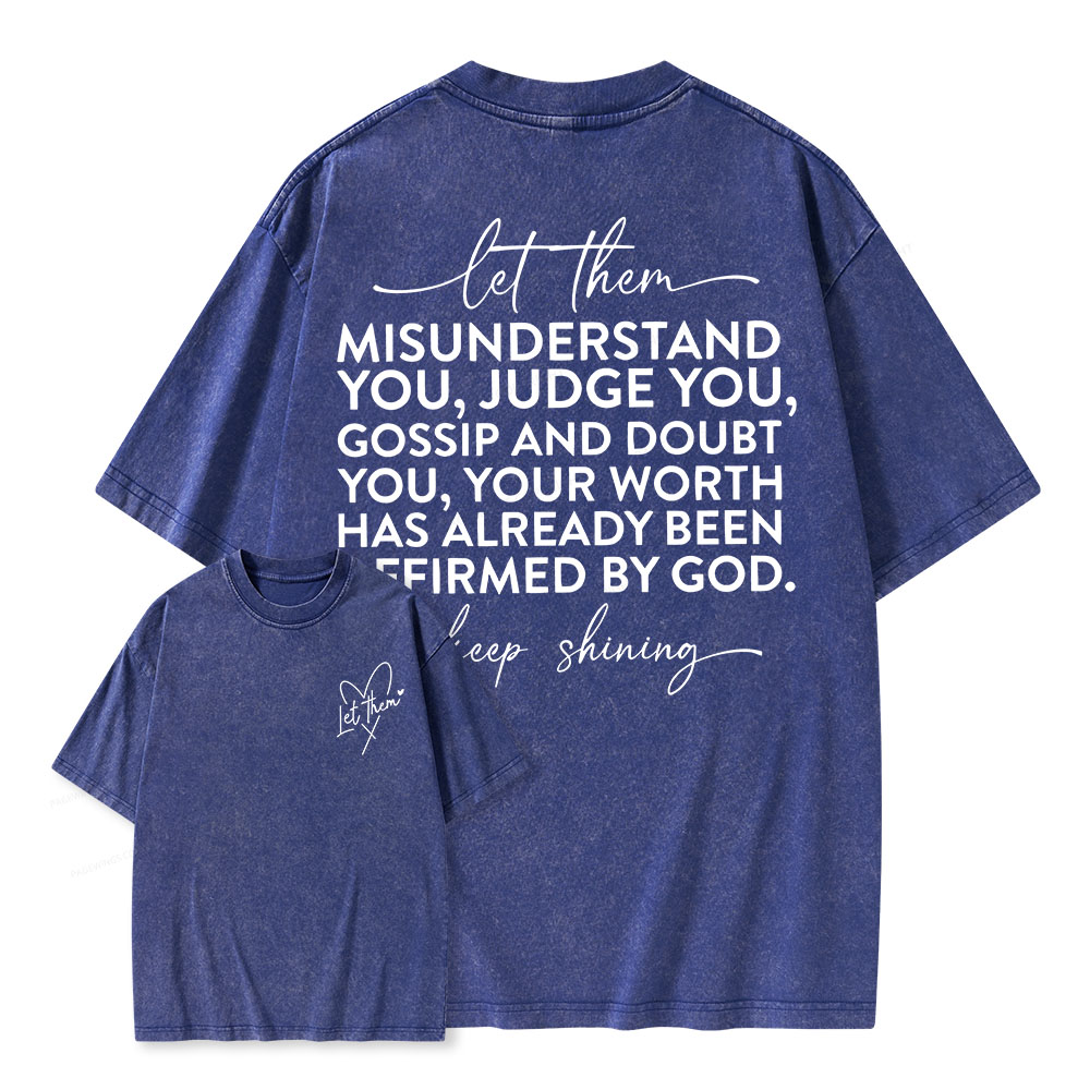 Pagewings Let Them Unisex Washed T-shirt