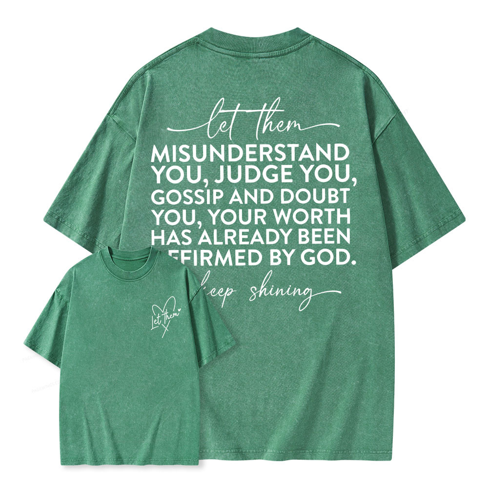 Pagewings Let Them Unisex Washed T-shirt