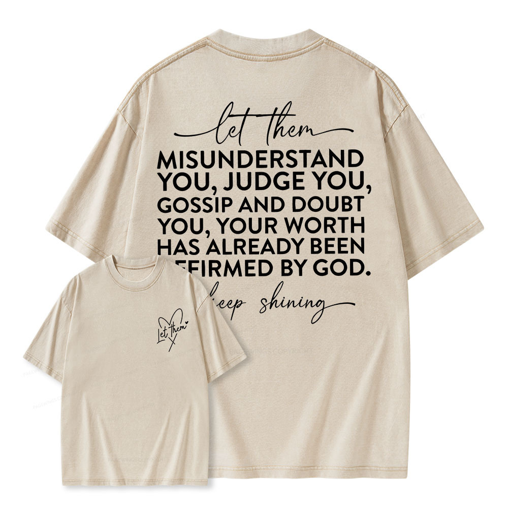 Pagewings Let Them Unisex Washed T-shirt