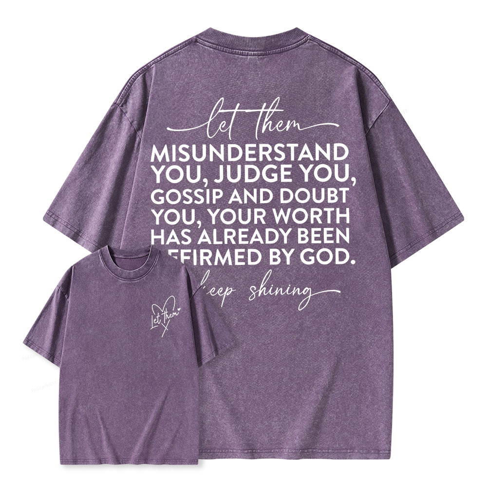 Pagewings Let Them Unisex Washed T-shirt