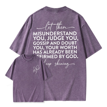 Pagewings Let Them Unisex Washed T-shirt