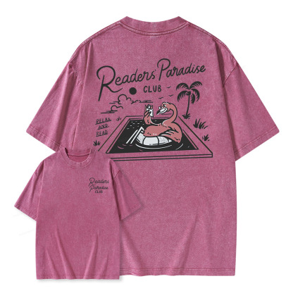 Pagewings Readers' Paradise Unisex Washed T-shirt