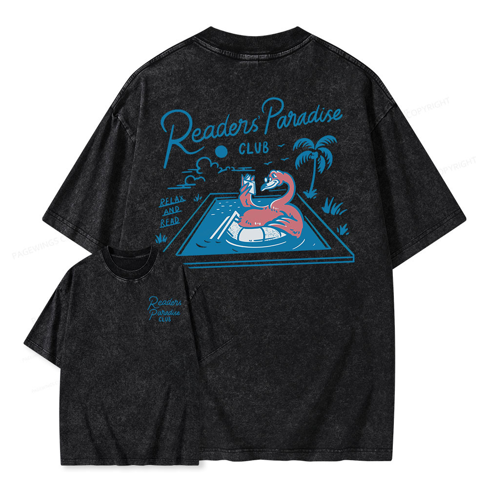 Pagewings Readers' Paradise Unisex Washed T-shirt