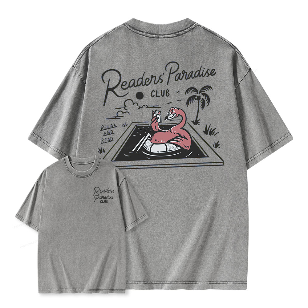 Pagewings Readers' Paradise Unisex Washed T-shirt