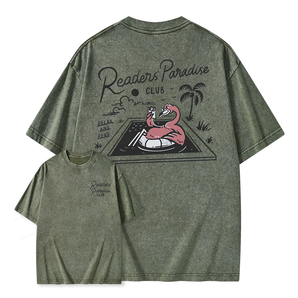 Pagewings Readers' Paradise Unisex Washed T-shirt