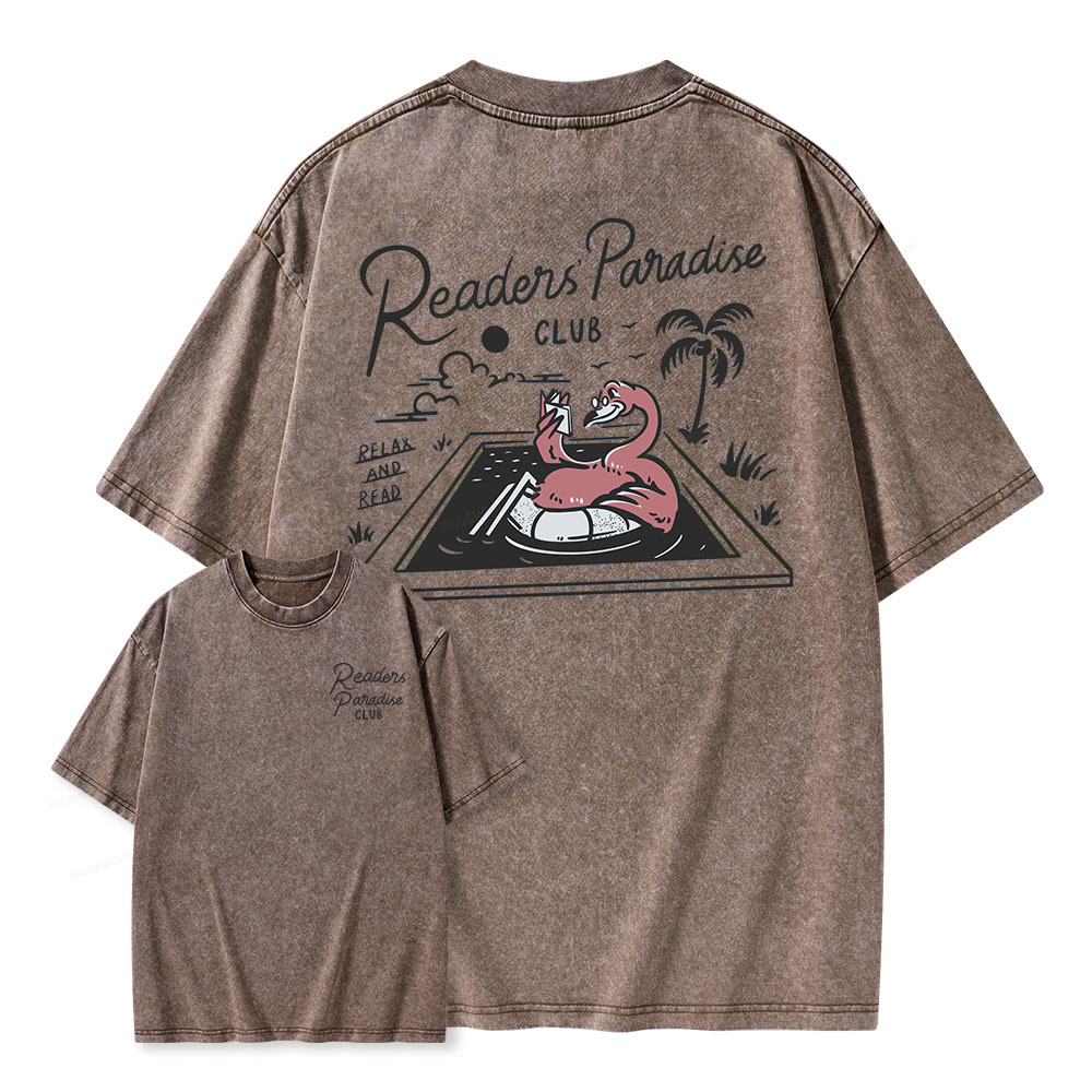 Pagewings Readers' Paradise Unisex Washed T-shirt