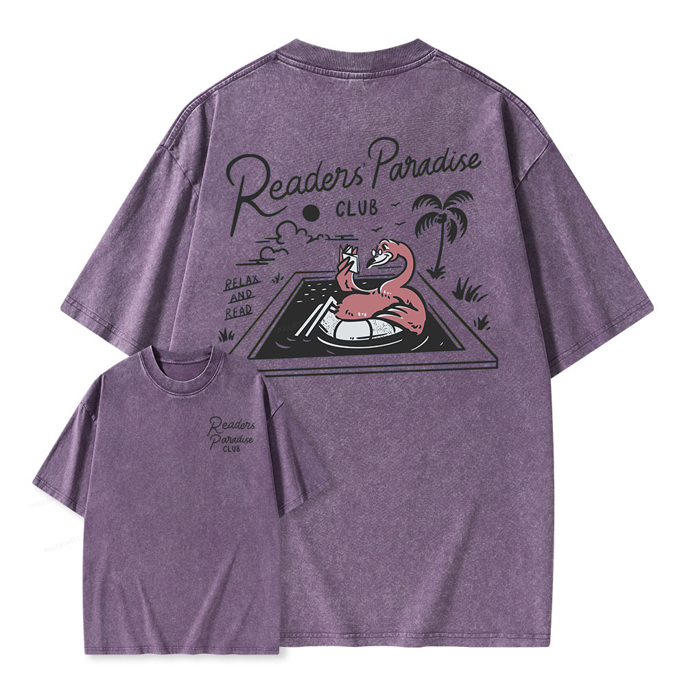 Pagewings Readers' Paradise Unisex Washed T-shirt