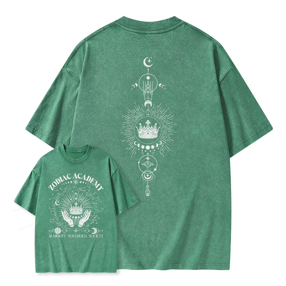 Pagewings Zodiac Academy Celestial Heirs Band Unisex Washed T-shirt