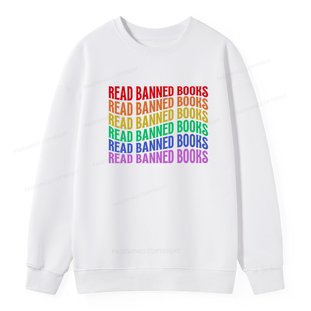 Pagewings Read Banned Books Unisex Classic Sweatshirt