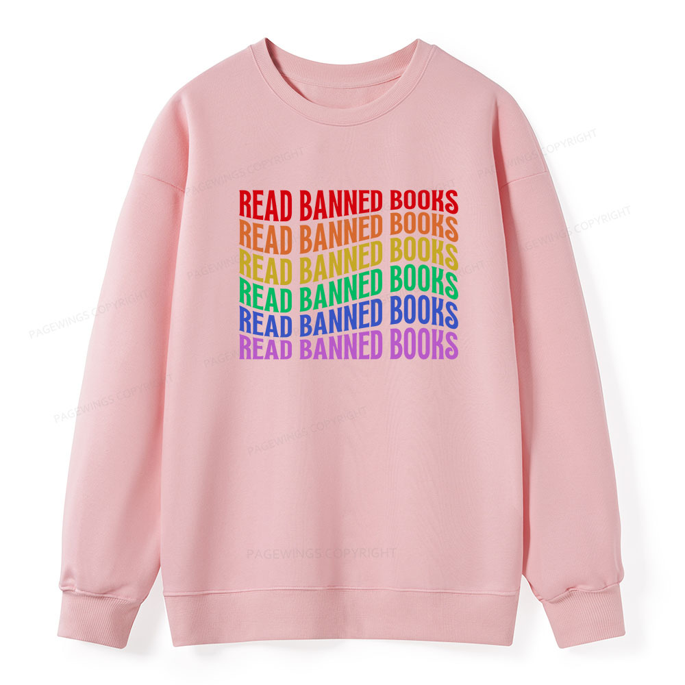 Pagewings Read Banned Books Unisex Classic Sweatshirt