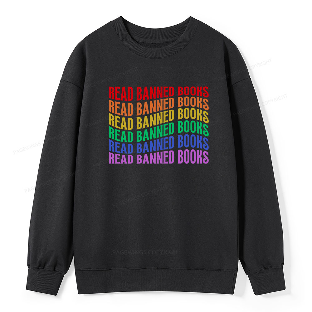 Pagewings Read Banned Books Unisex Classic Sweatshirt