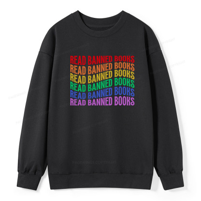 Pagewings Read Banned Books Unisex Classic Sweatshirt