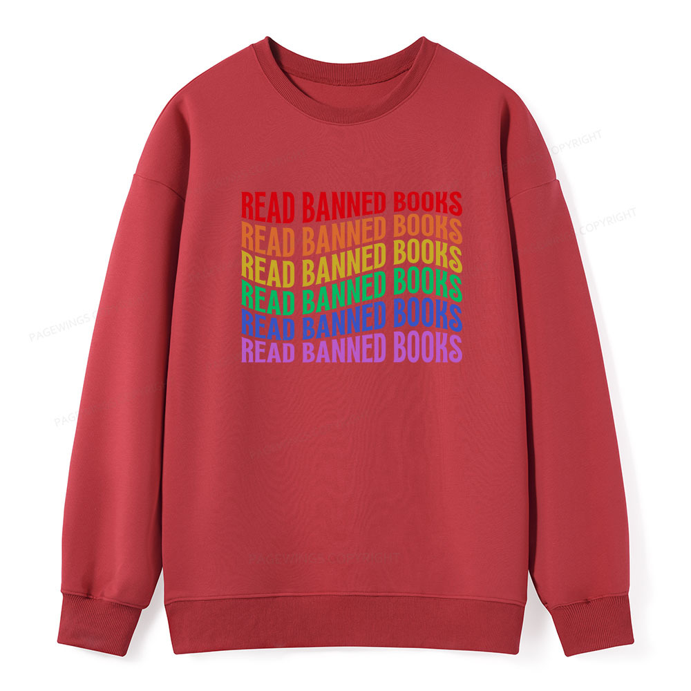Pagewings Read Banned Books Unisex Classic Sweatshirt