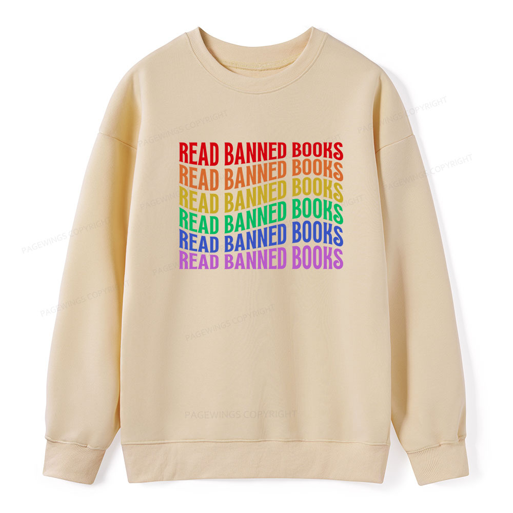 Pagewings Read Banned Books Unisex Classic Sweatshirt