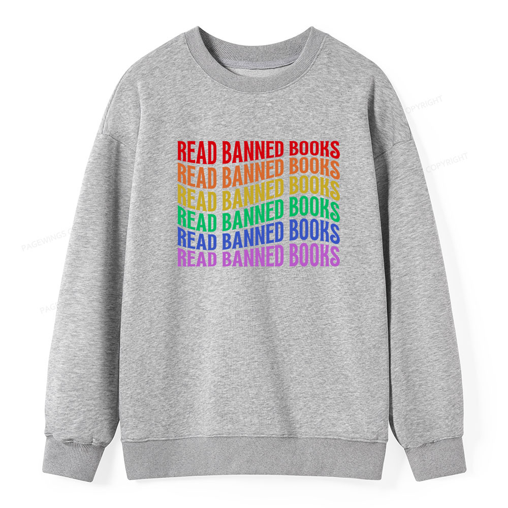 Pagewings Read Banned Books Unisex Classic Sweatshirt