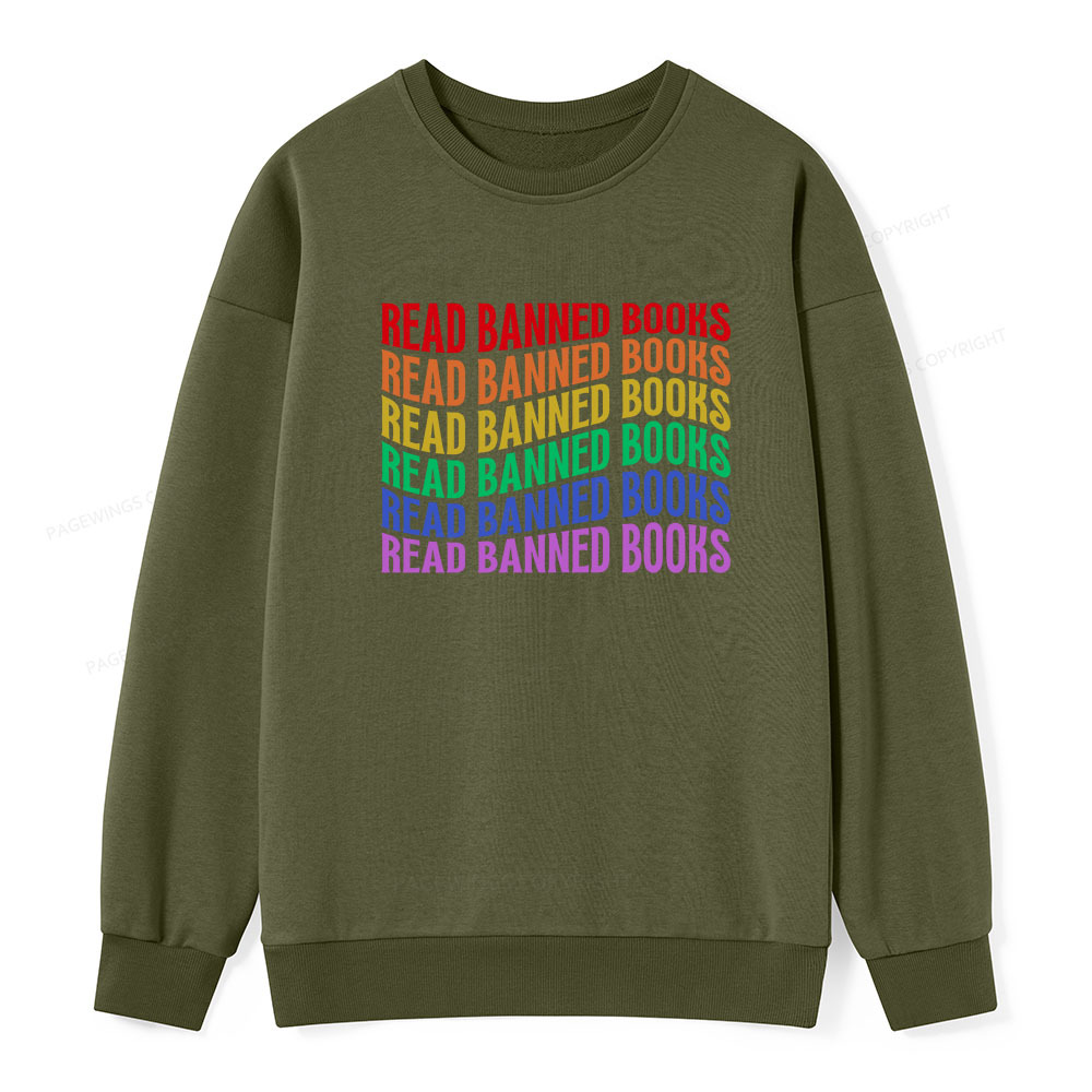 Pagewings Read Banned Books Unisex Classic Sweatshirt
