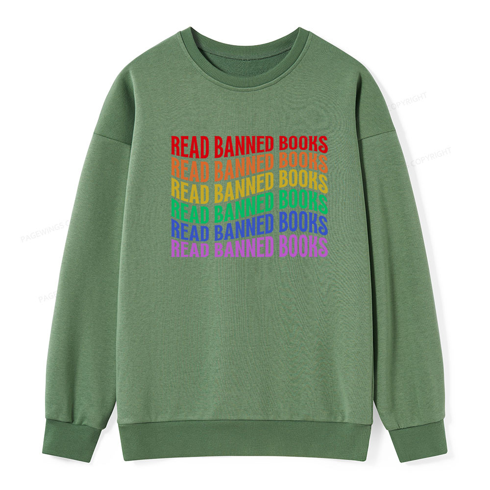 Pagewings Read Banned Books Unisex Classic Sweatshirt