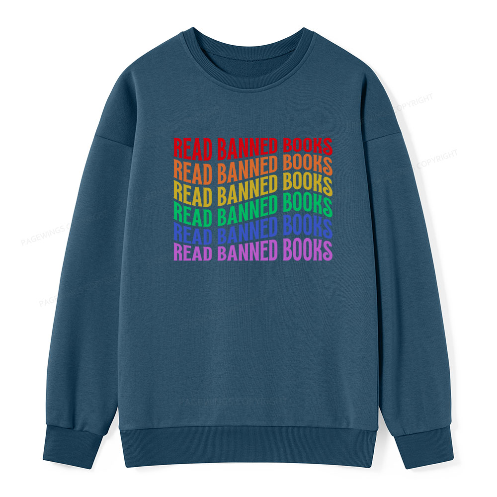 Pagewings Read Banned Books Unisex Classic Sweatshirt