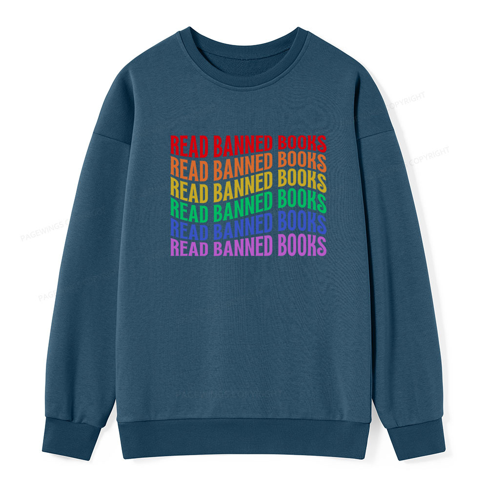 Pagewings Read Banned Books Unisex Classic Sweatshirt