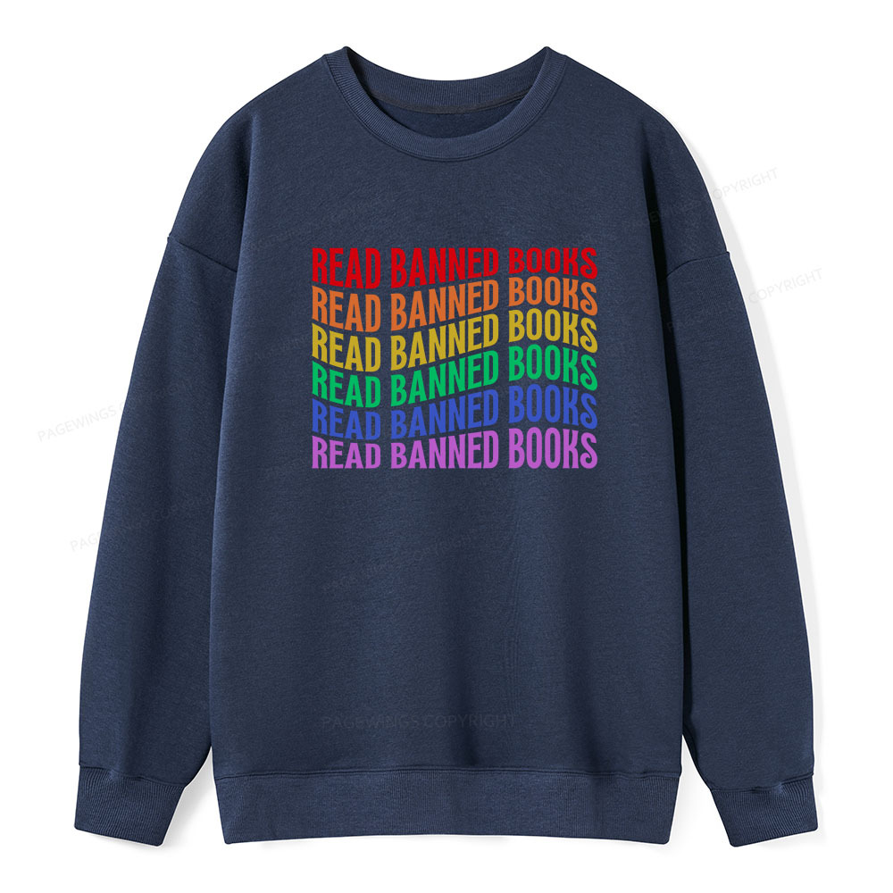 Pagewings Read Banned Books Unisex Classic Sweatshirt