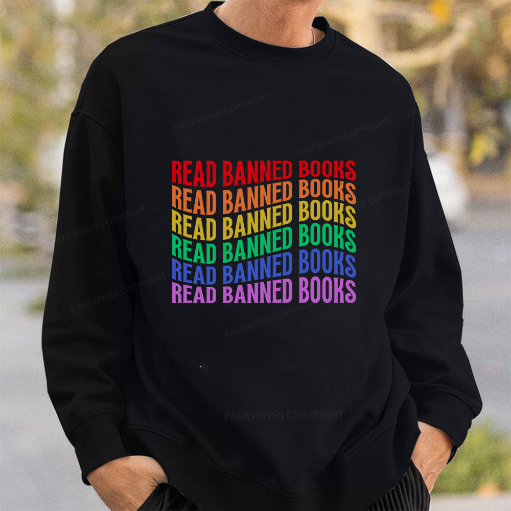 Pagewings Read Banned Books Unisex Classic Sweatshirt