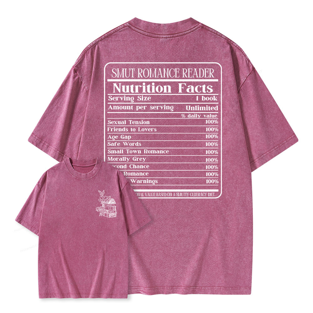 Pagewings Smut Romance Reader Unisex Washed T-shirt