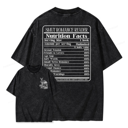 Pagewings Smut Romance Reader Unisex Washed T-shirt