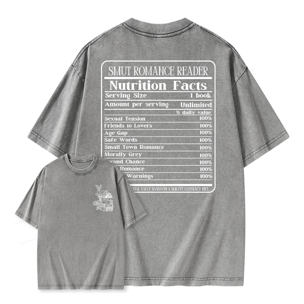 Pagewings Smut Romance Reader Unisex Washed T-shirt
