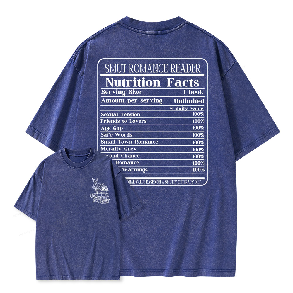 Pagewings Smut Romance Reader Unisex Washed T-shirt