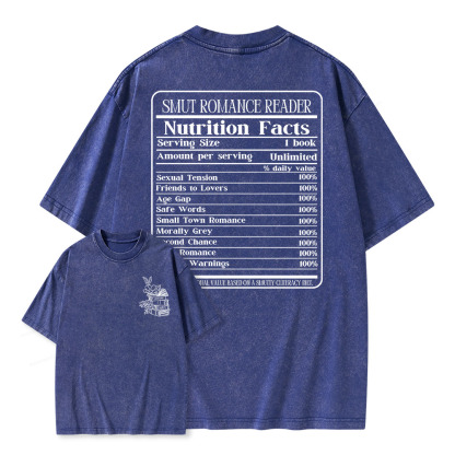 Pagewings Smut Romance Reader Unisex Washed T-shirt