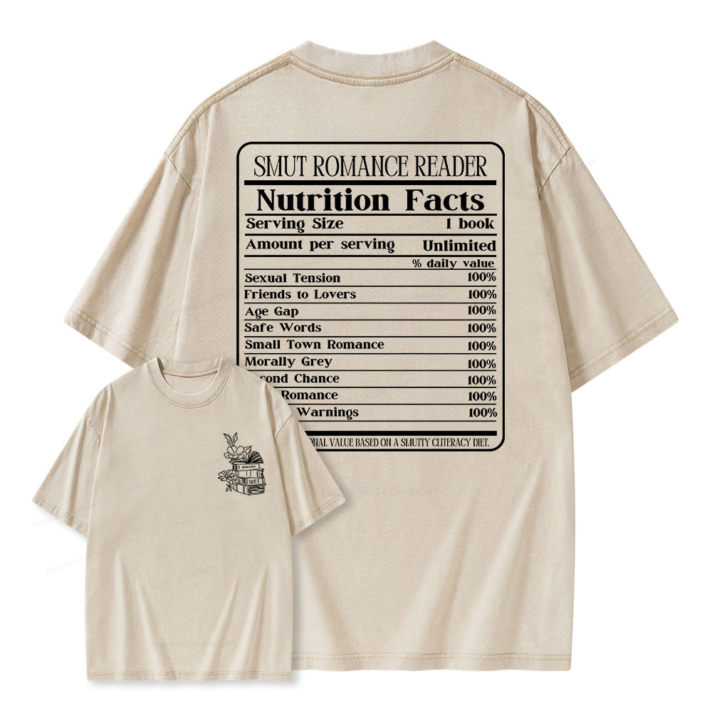 Pagewings Smut Romance Reader Unisex Washed T-shirt