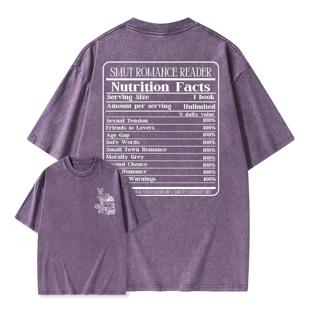 Pagewings Smut Romance Reader Unisex Washed T-shirt