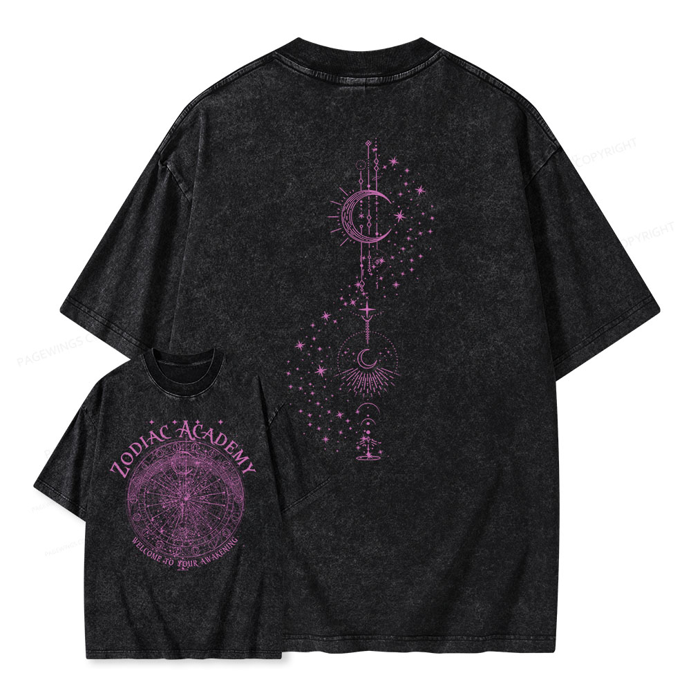 Pagewings Welcome To Your Awakening Unisex Washed T-shirt