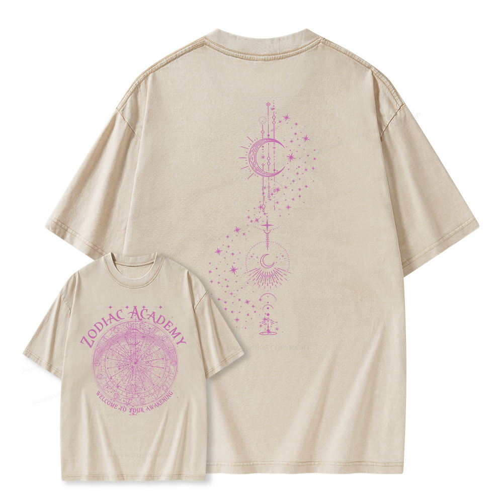 Pagewings Welcome To Your Awakening Unisex Washed T-shirt